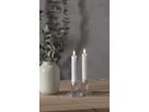 LED Dinner Kerze Flamme - Indoor, Weiss, 15cm Höhe, Timerfunktion