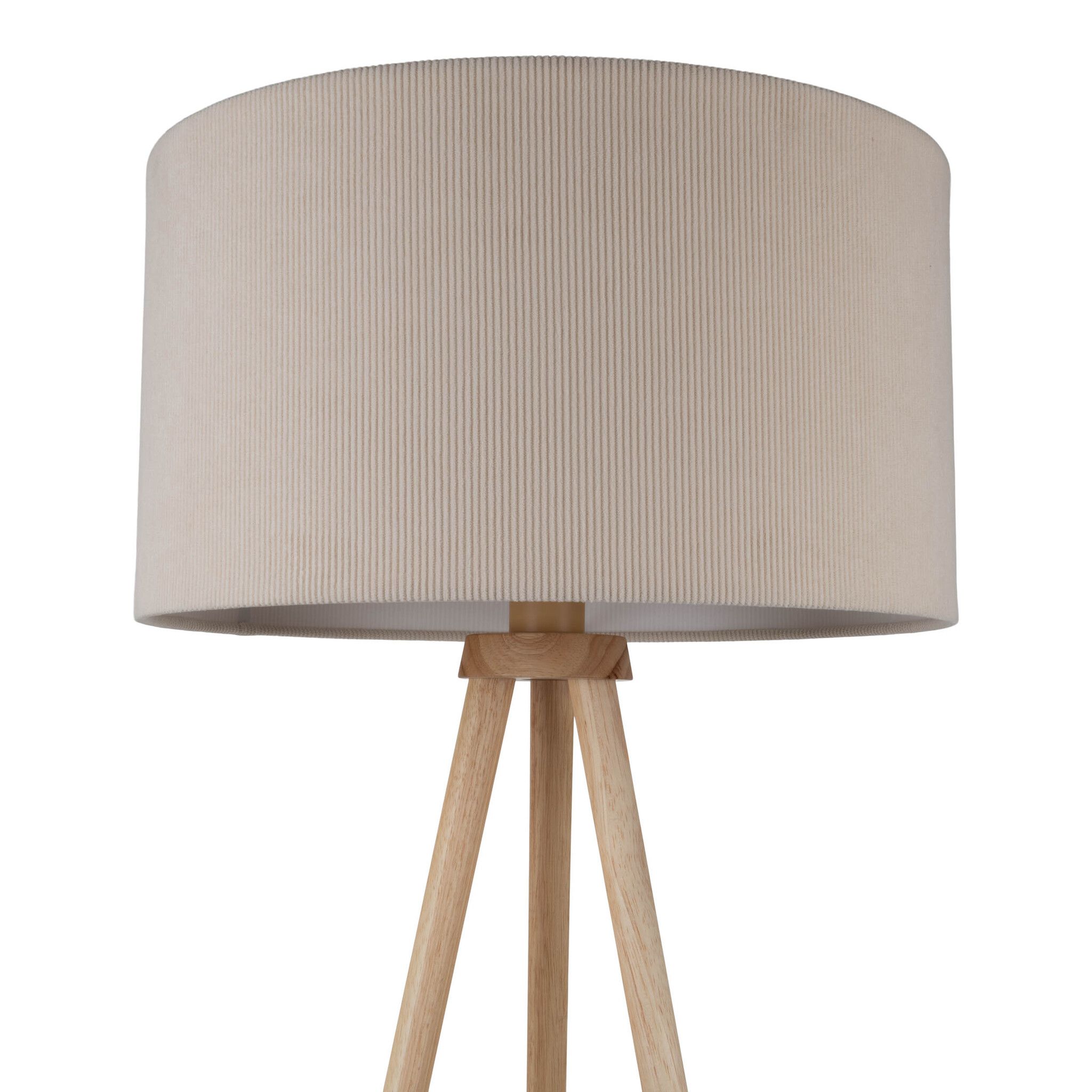 Stehleuchte  ARDITA  H: 152cm beige - IP20, E27, Beige