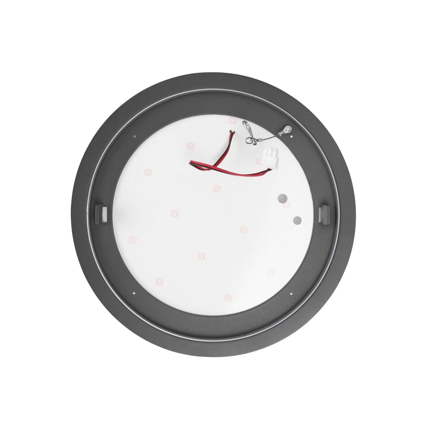 LED Not-Anbauleuchte SLICE CIRCLE III Switch - 10/18/24W, 1150/2100/2800lm, 3000/4000K, IP20, CRI >80, 110°, 1h Not, anthrazit, nicht dim.