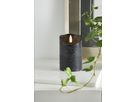 LED Pillar Kerze Flamme Rustic - Indoor, Schwarz, 12.50 cm Höhe,  Timerfunktion