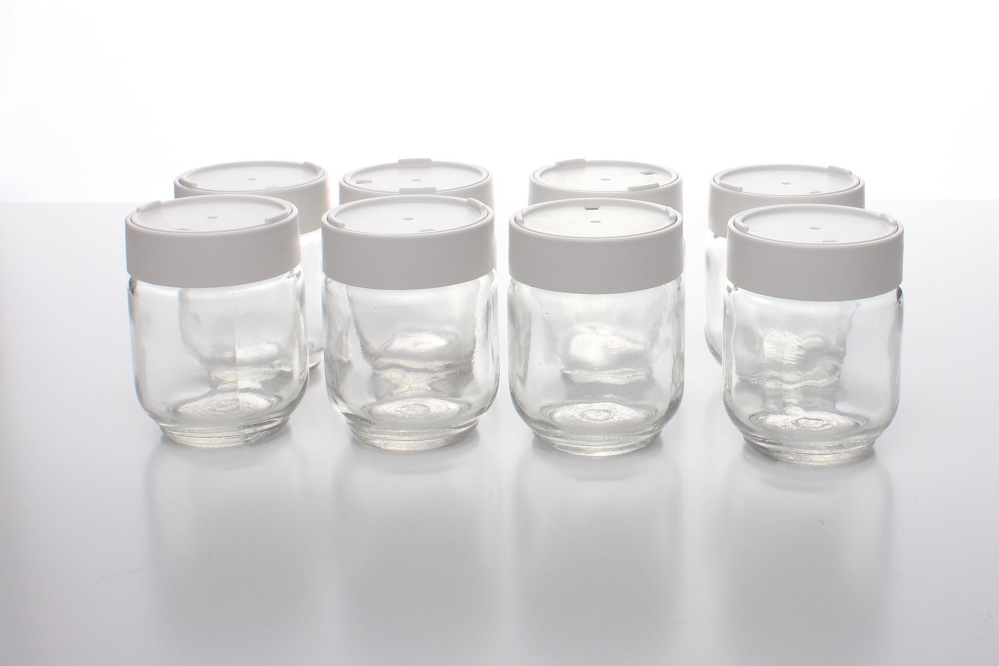 Bocaux de remplacement pour yaourtière JG40, pots de 8 portions - Ersatzgläser für Joghurtbereiter JG 40, 8 Portionsgläser