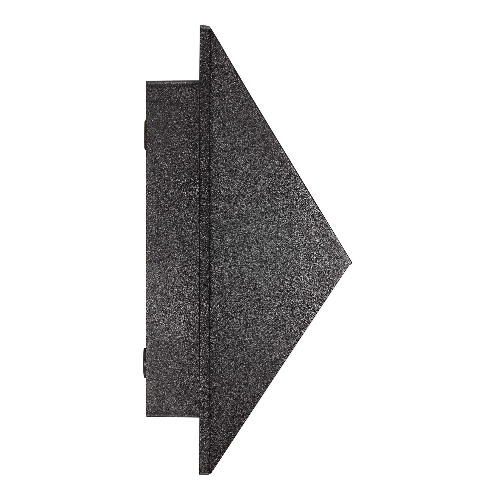 Wandleuchte PONTIO 15 - 1xGU10 (exkl.), max.25W, IP54, schwarz, dimmbar (optional Leuchtmittel), L=150mm,B=150mm, H=190mm