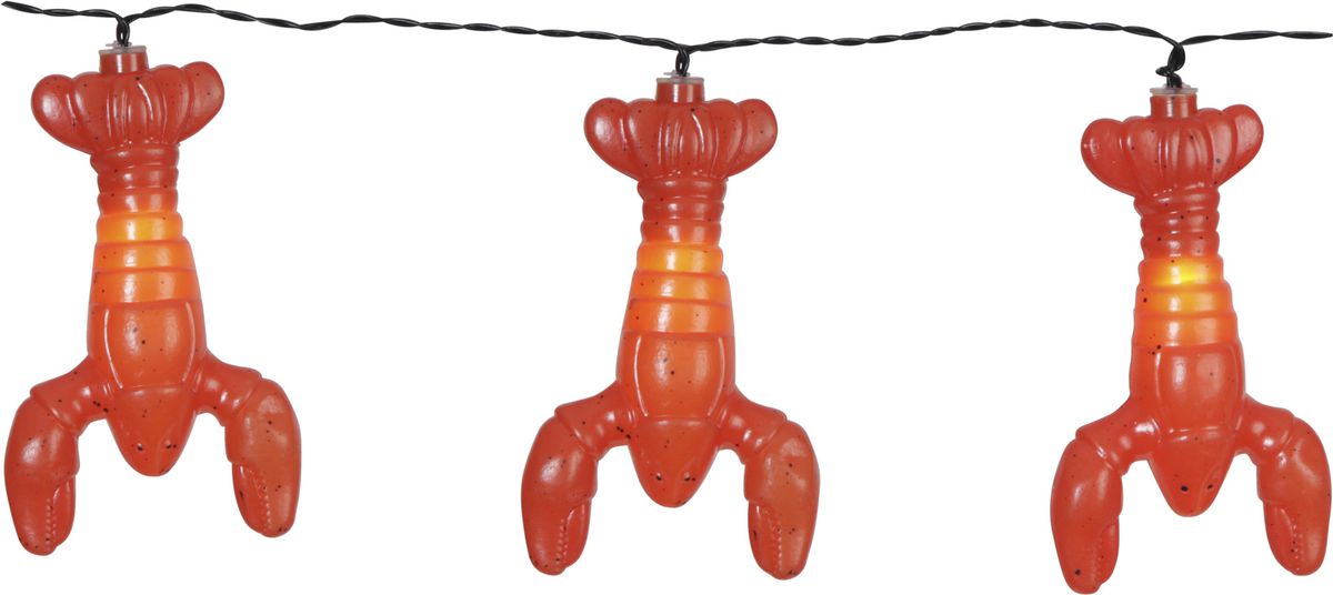 Lichterkette Crayfish Party Batteriebetrieben - IP44, Warmweiss, 8 LED's, 210cm