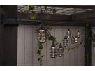 Solar Lichterkette Cage - Schwarz, Lichtfarbe Warmweiss