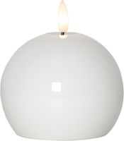 LED Pillar Kerze Flamme Shine - Indoor, Weiss, 11.00 cm Höhe, Timerfunktion