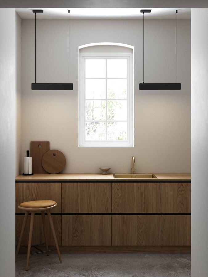 Beau 50, Pendelleuchte , Schwarz - S14S, max. 8W, IP20