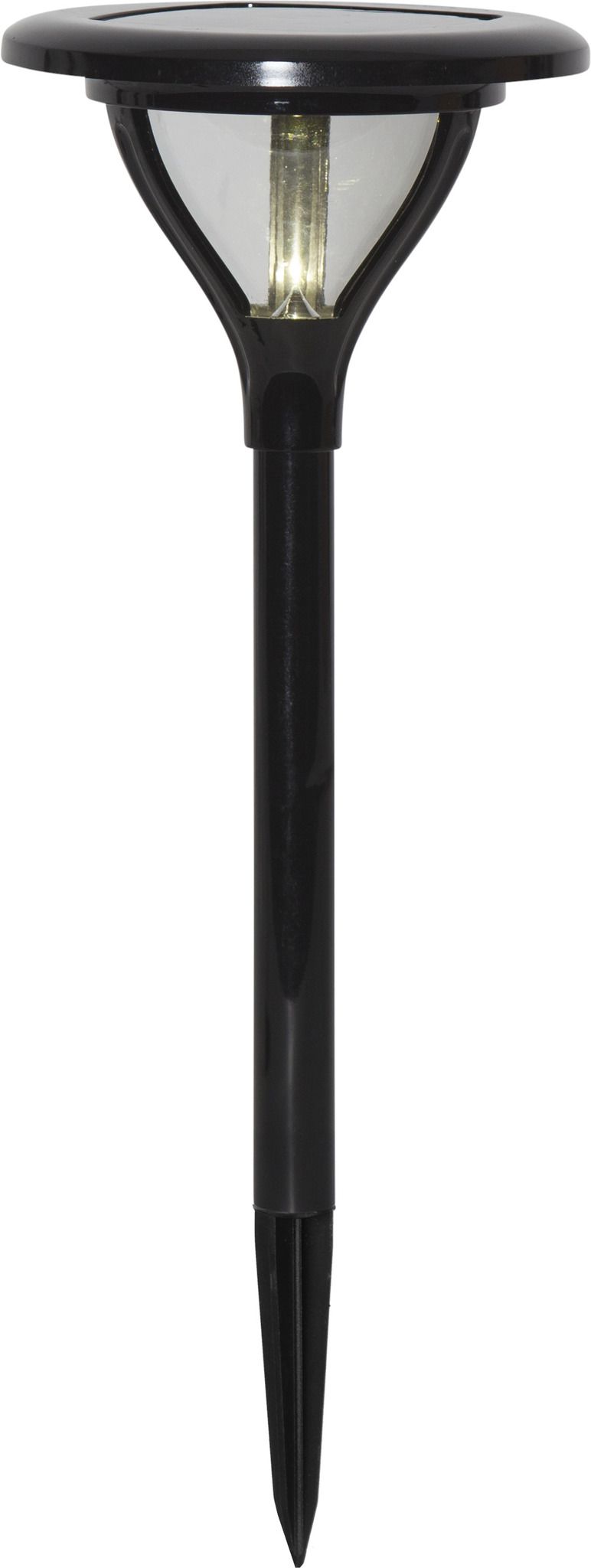 Solar Poller-Leuchte Mervia - Schwarz, Lichtfarbe Warmweiss