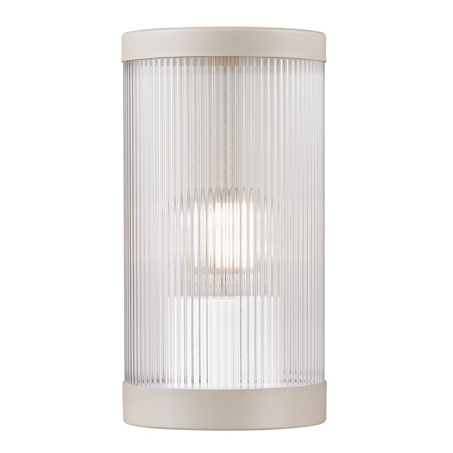 Wandleuchte COUPAR - 1xE27 (exklusiv), max.25W, IP54, sand, dimmbar (optional Leuchtmittel), D=130mm, H=250mm