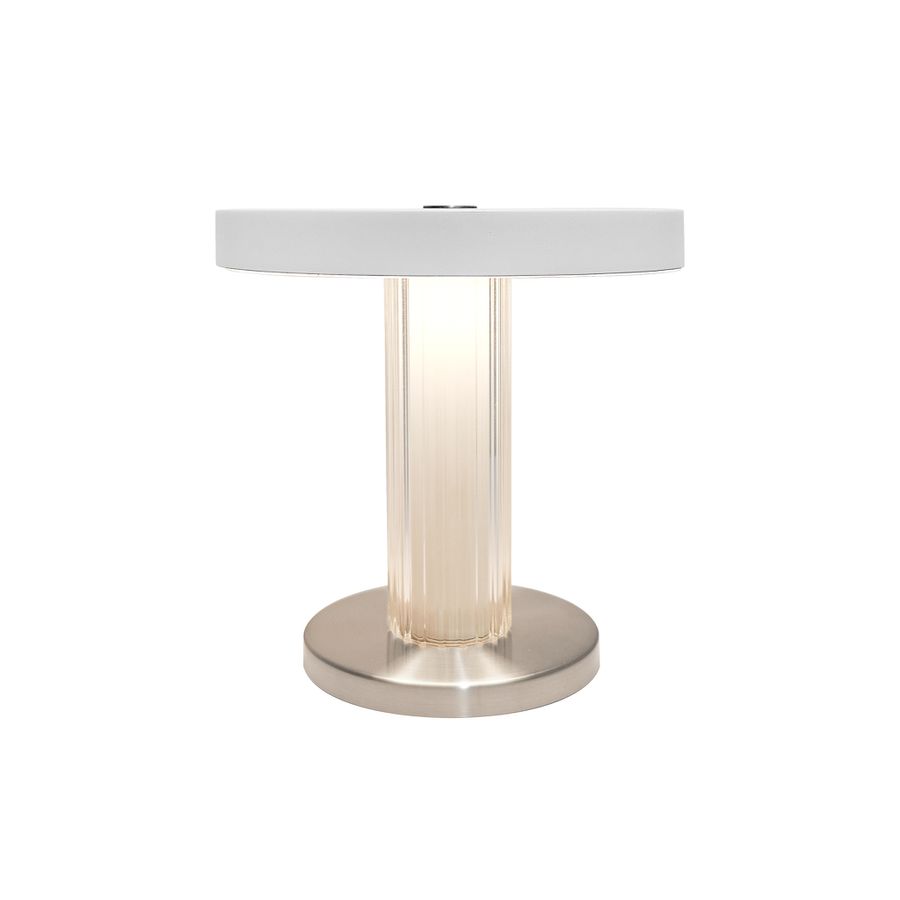 Akku Tischleuchte Trezzi Weiss - LED-Modul, 4W, 3000K, 225Lm, IP20