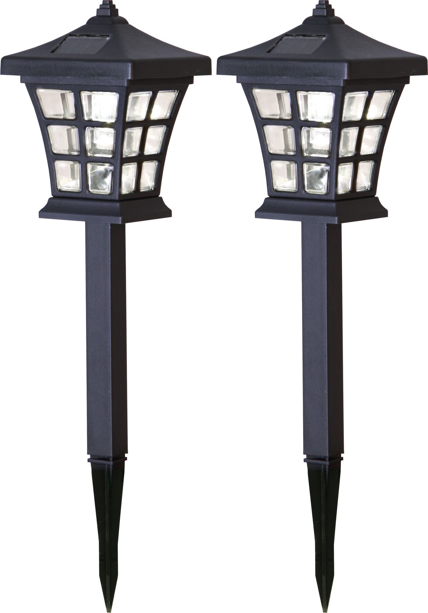 Solare Wegleuchte 2 Pack Nippon - Schwarz, Lichtfarbe Warmweiss