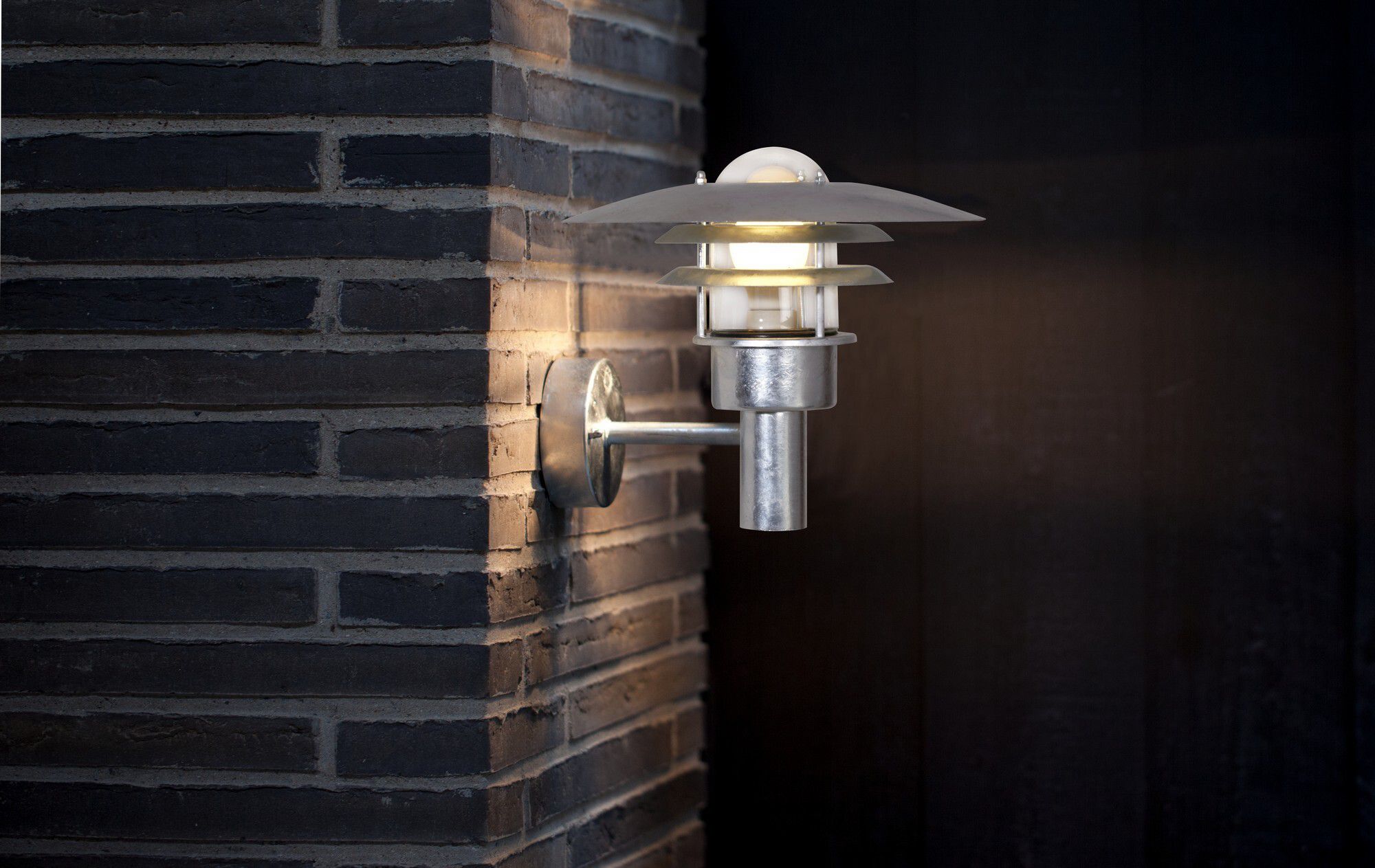 Lønstrup 32, Wandleuchte, Verzinkt - E27, max. 60W, IP44