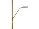 LED-CCT Stehleuchte  SAMIRO  inkl. Lesearm H: 180cm messing matt - IP20, LED-Modul, Messingmatt