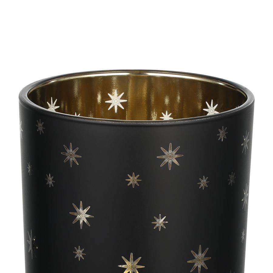 TEELICHTHALTER SW/GOLD Ø88 H-100 LUKUT - TEELICHTHALTER SW/GOLD Ø88 H-100 LUKUT