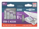 Li-Ion Akkus Mignon AA Typ 2200 (min. 1950 mAh) - 4er Box