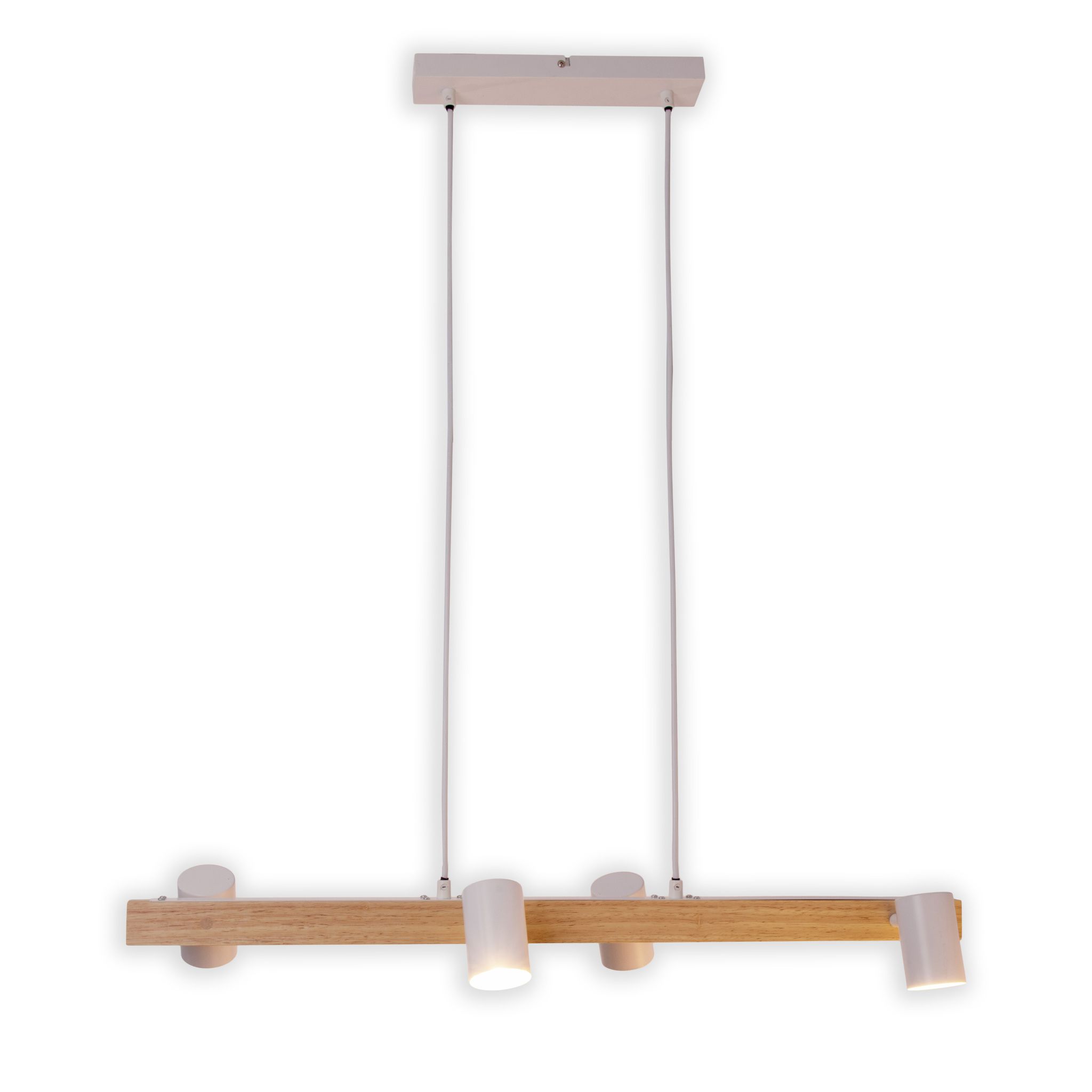 4er Pendelleuchte FRIDA weiß L: 80 cm - GU10, IP20, 40W, 230V