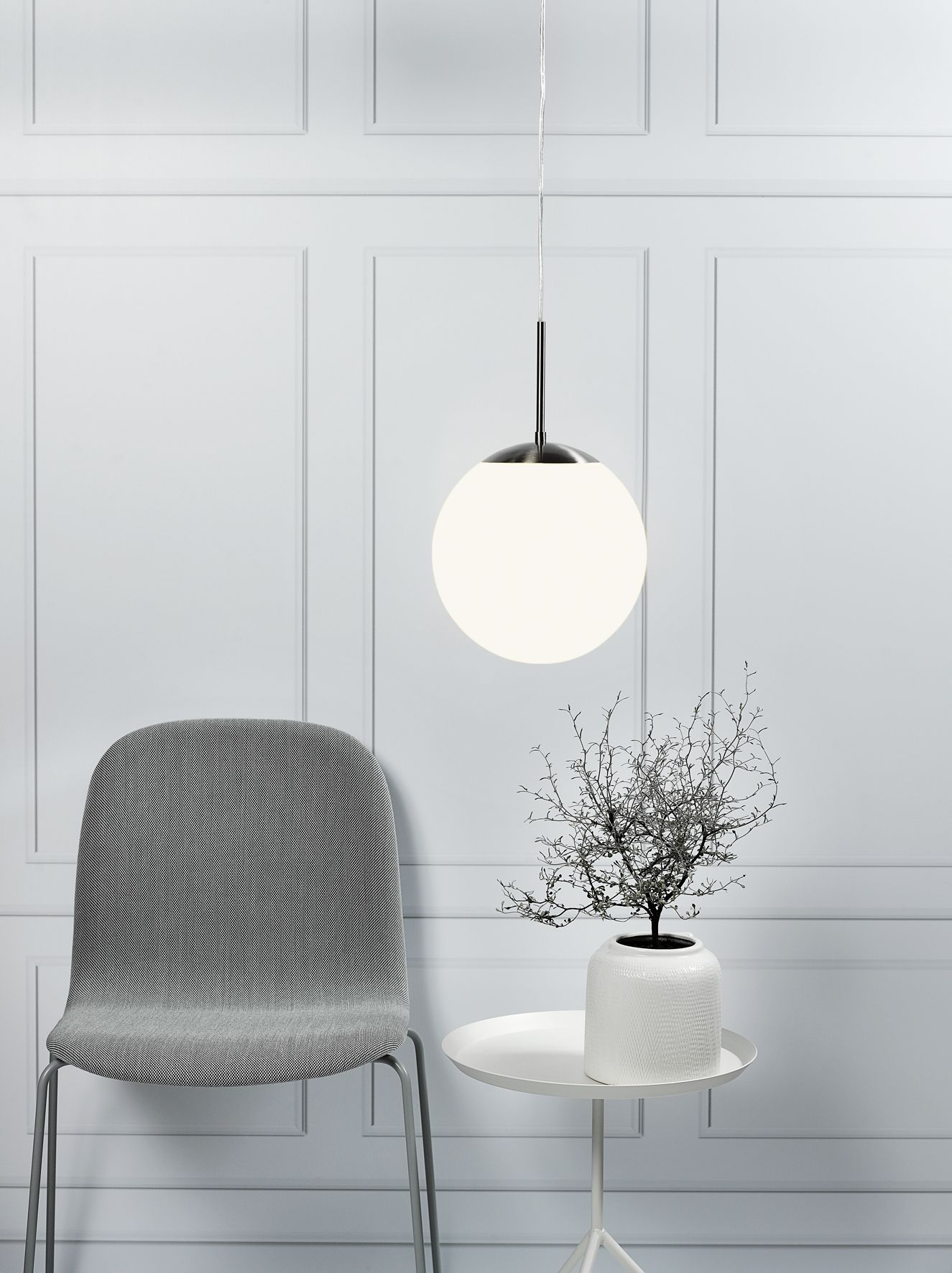 Café 30 - E27, max. 60W, IP20, opalweiss