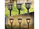 2x Solarfackel Flamme, Solarpanel: 5,5 V/0,88 W, LED chip 22Stk. 2835SMD, 3,7V 1200mAH Li-ion Höhe o - 2x Solarfackel Flamme, Solarpanel: 5,5 V/0,88 W, LED chip 22Stk. 2835SMD, 3,7V 1200mAH Li-ion Höhe o