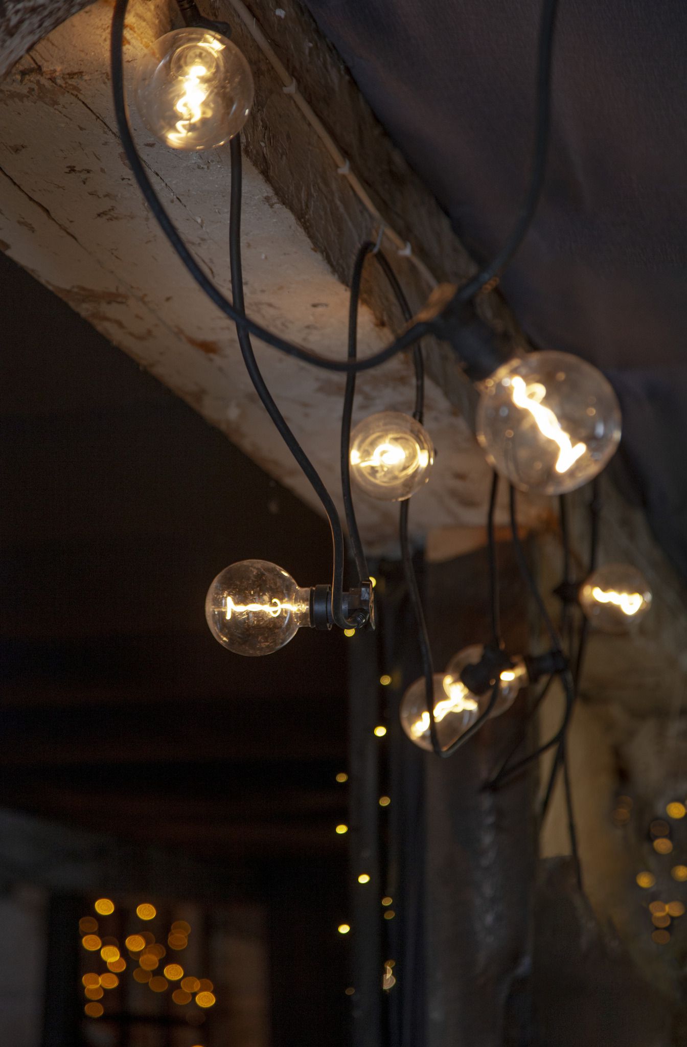 LED Party-Deco Illuminationskette Solo - 20xE27 (Leuchtmittel exkl.), IP44. IP55 Stecker, L=20m
