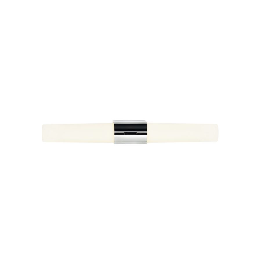 Helva, Doppel- Wandleuchte, Chrom - LED Modul, 9W, IP44