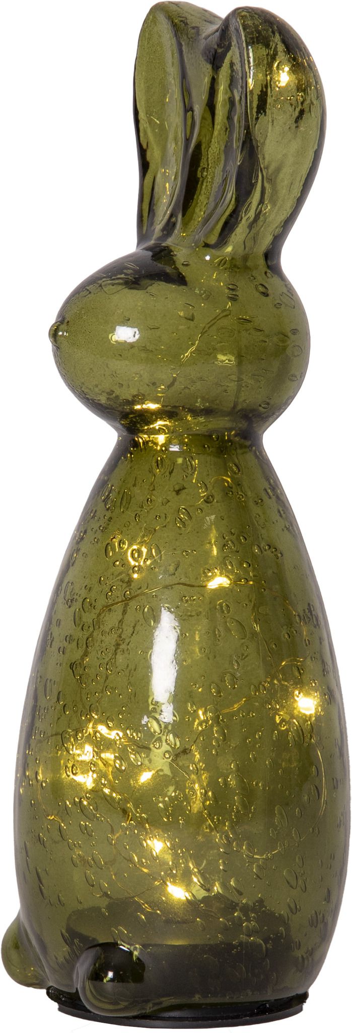 Glas Decoration Harry Green - Indoor, Warmweiss, Grün