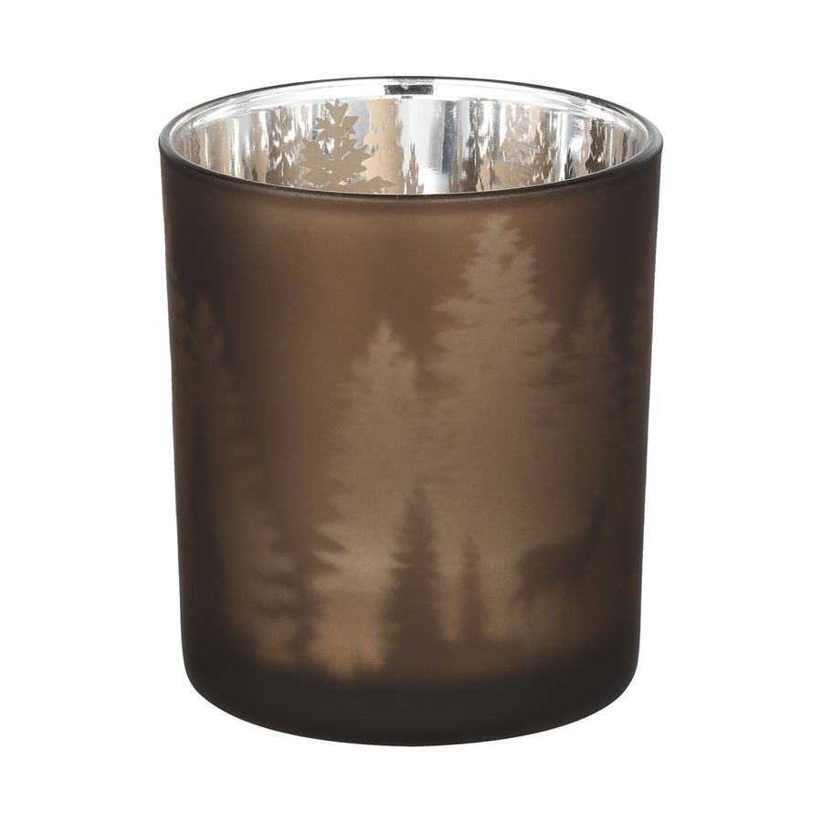 TEELICHTHALTER TAUPE Ø70 H-80 LUKUT - TEELICHTHALTER TAUPE Ø70 H-80 LUKUT