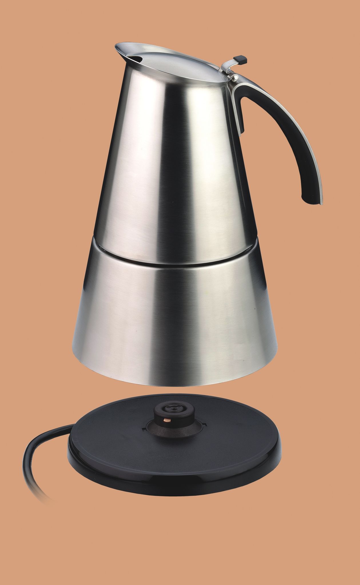 Macchina da caffè espresso, ElPresso Deluxe EKO 366/E - Espresso Kocher, Edelstahl, 365W