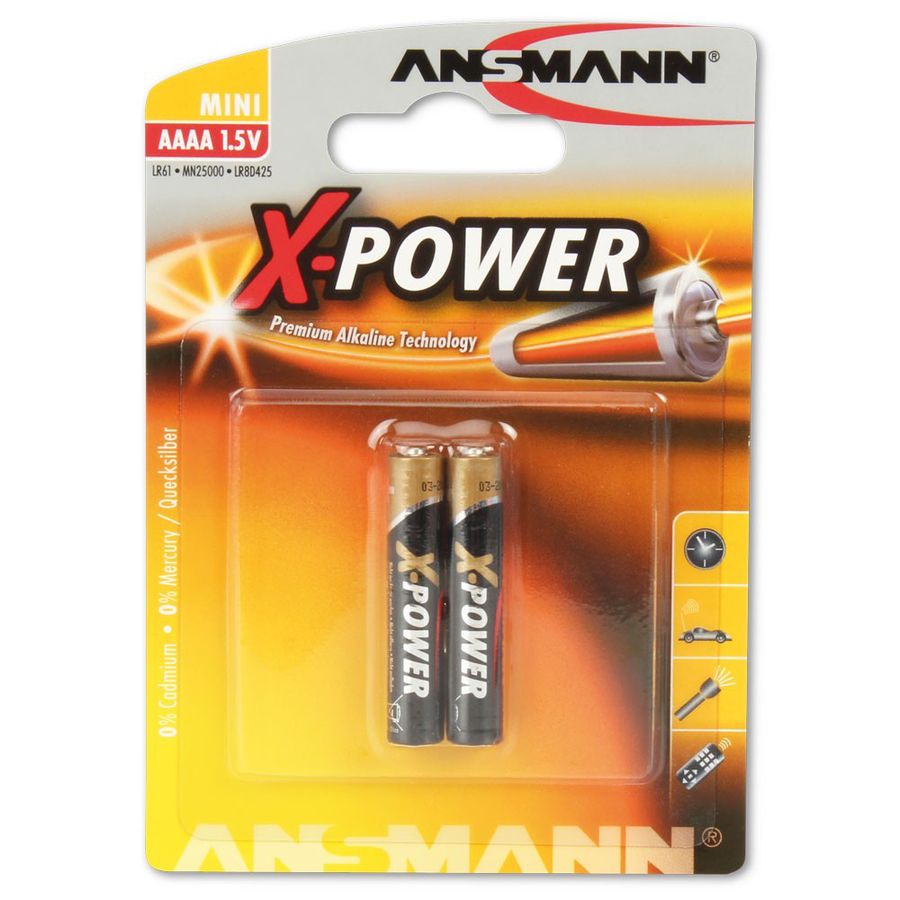 X-Power Alkaline Batterie Mini AAAA / LR08 - 2er Blister