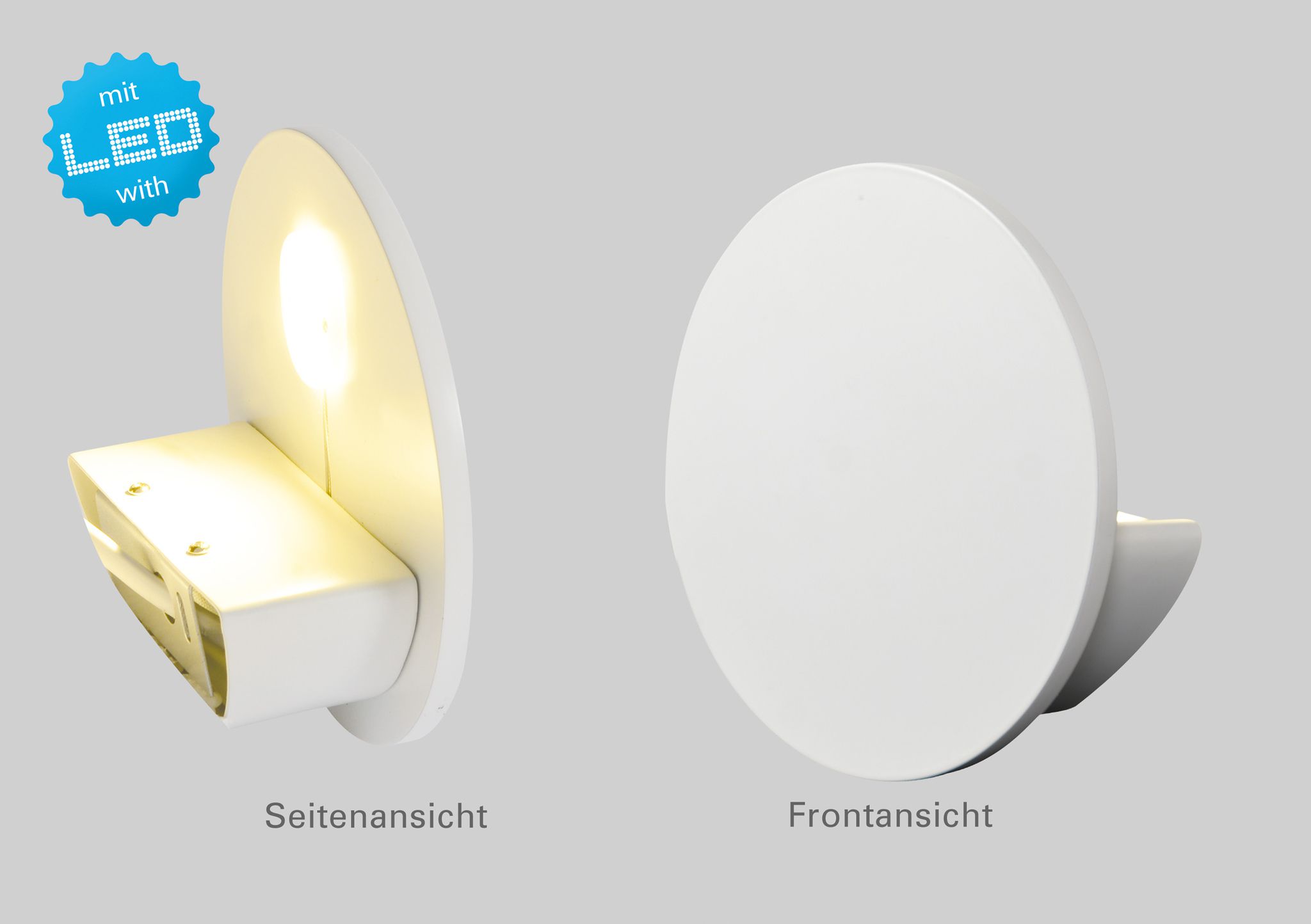 LED Wandleuchte Stan - LED fest verbaut, 3000K, warmweiss