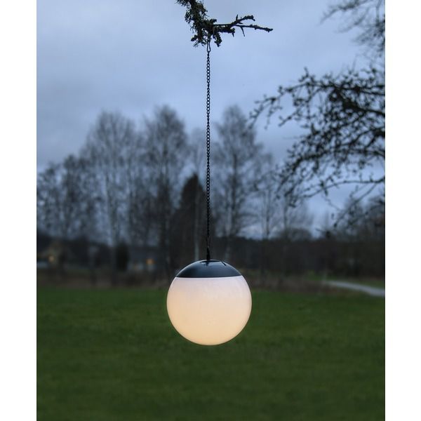 Solar Decoration Globus - IP44, Warmweiss, Dämmerungssensor
