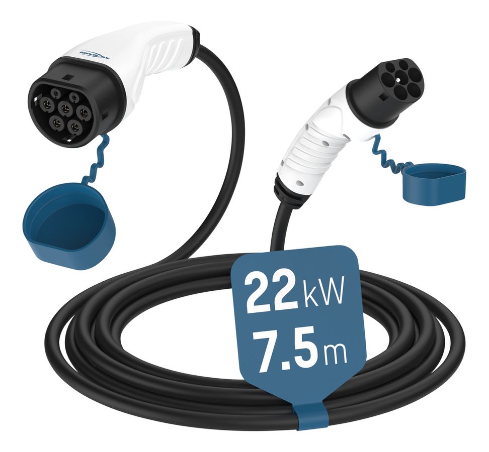 Autoladekabel 22kW Typ2 7.5m - Autoladekabel 22kW Typ2 7.5m