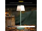 Solar- Akkutischleuchte EMMI mint inkl. CCT  Touch H: 38 cm - LED-Modul, 3W, IP44