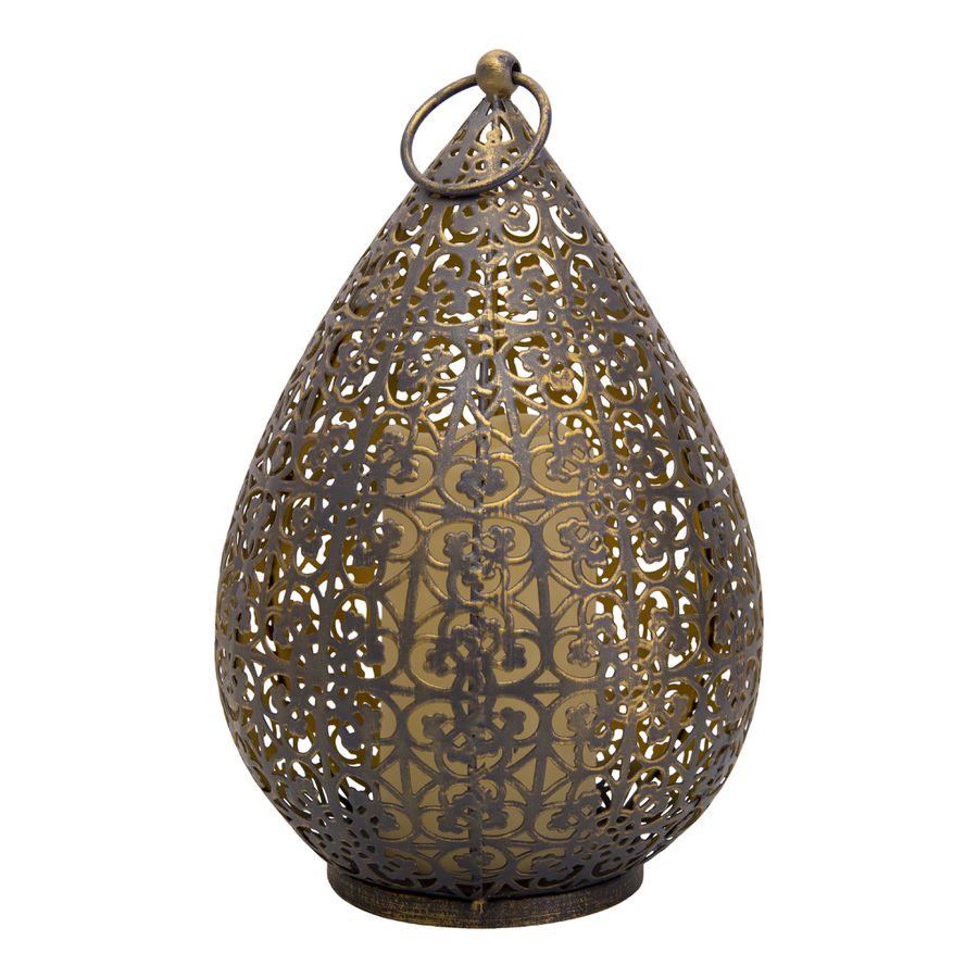 LED Dekoleuchte h: 27,8cm antik-gold - LED Dekoleuchte h: 27,8cm antik-gold