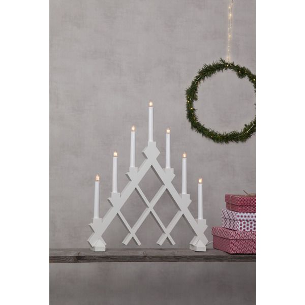 Kerzenleuchter Rut - IP20, Weiss, Warmweiss