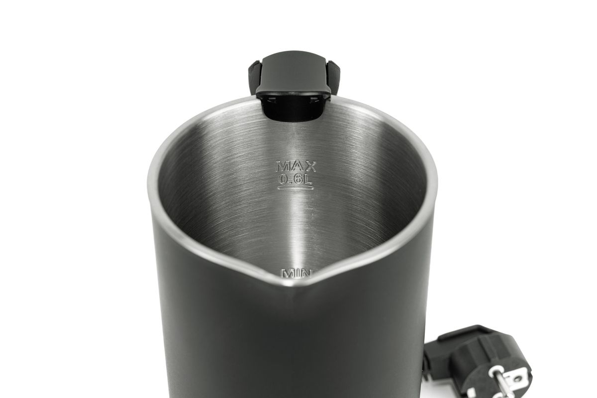 Reisewasserkocher WK 1000 Swiss Travel Edition - 0.6L, Schwarz, 1000W, CH-Stecker, inkl. CH-EU Reiseadapter