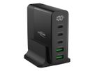 Desktop Charger mit Display DC5140PD - 140W, 5xUSB