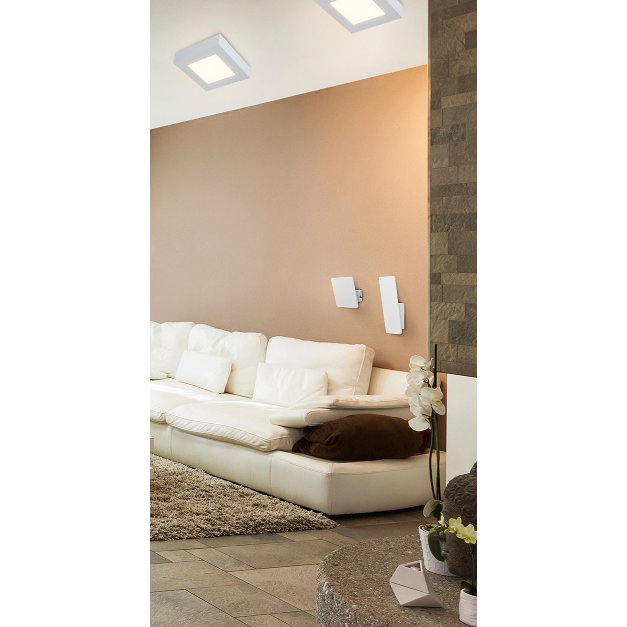 LED Wandleuchte Stan - LED fest verbaut, 3000K, warmweiss