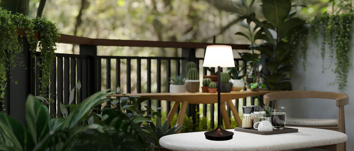 Solar-/ Akkutischleuchte EMMI - LED-Modul, 3W, IP44