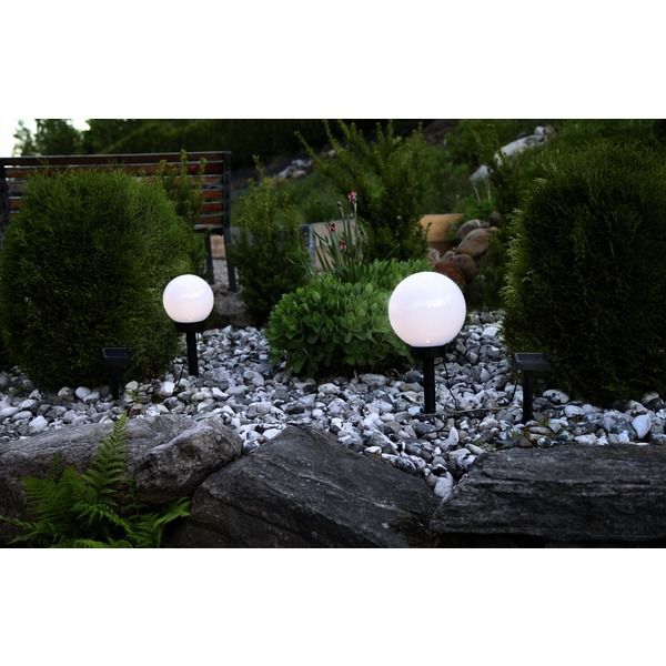 Décoration solaires Globus - Weiss, Lichtfarbe Warmweiss