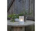 Laterne Cemmy - Indoor, Grau, 18cm Höhe, Timerfunktion