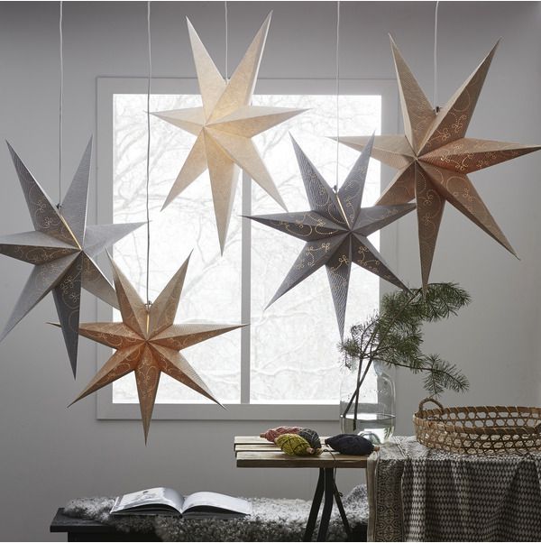 Papier Stern Decorus - IP20, Gold