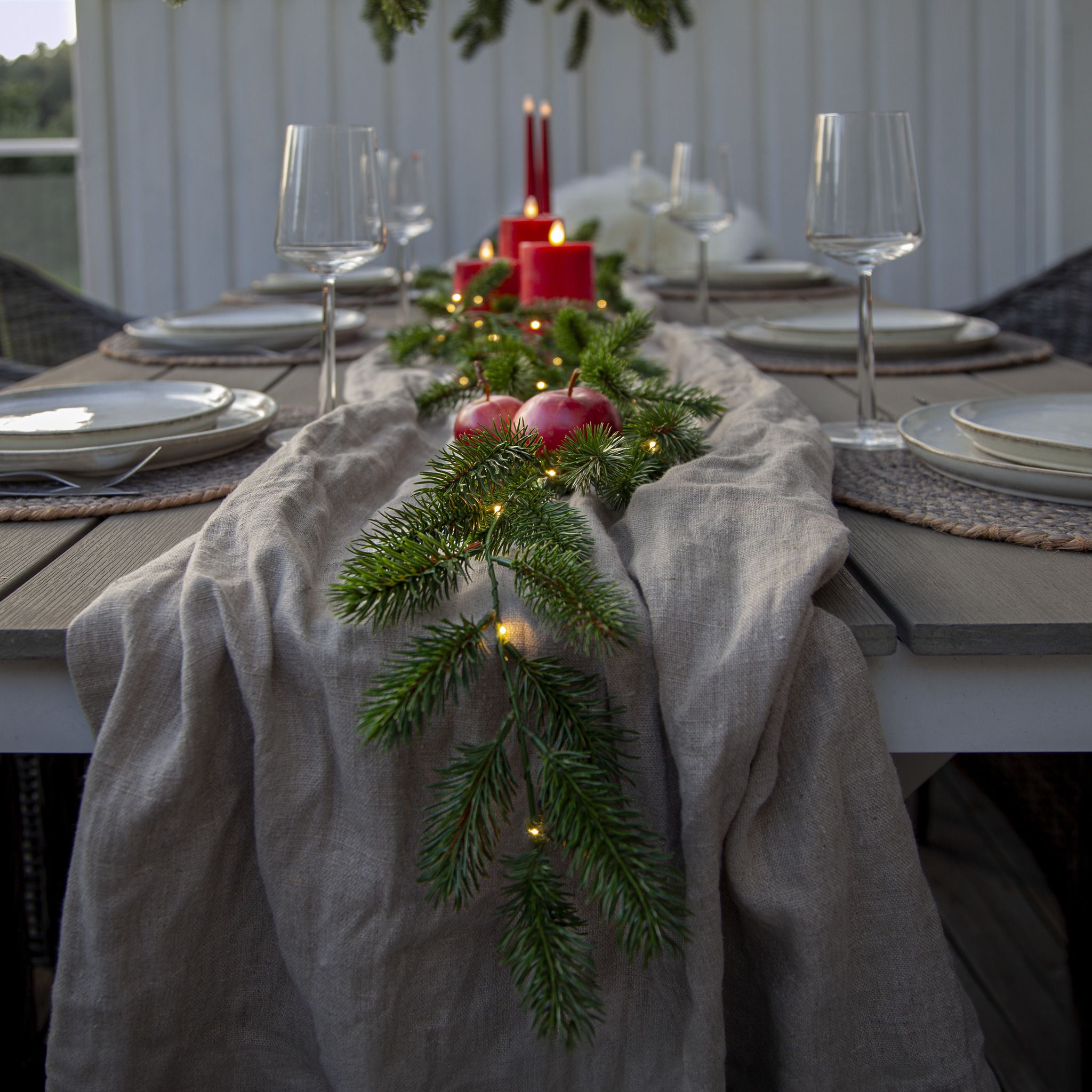 Girlande Erna - IP20, Warmweiss,Grün