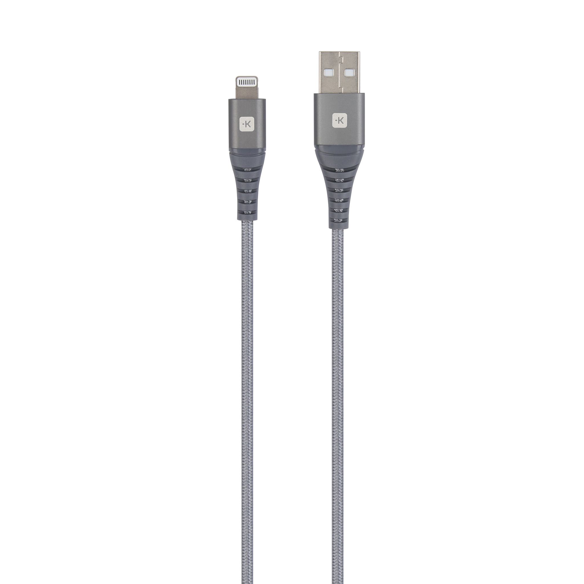 USB-A to Lightning Cable - 1.2m - USB-A to Lightning Cable, 1.2m, Apple zertifiziert, grau