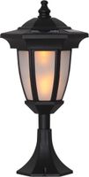 Solar Fackel Flame - Schwarz, Lichtfarbe Gelb