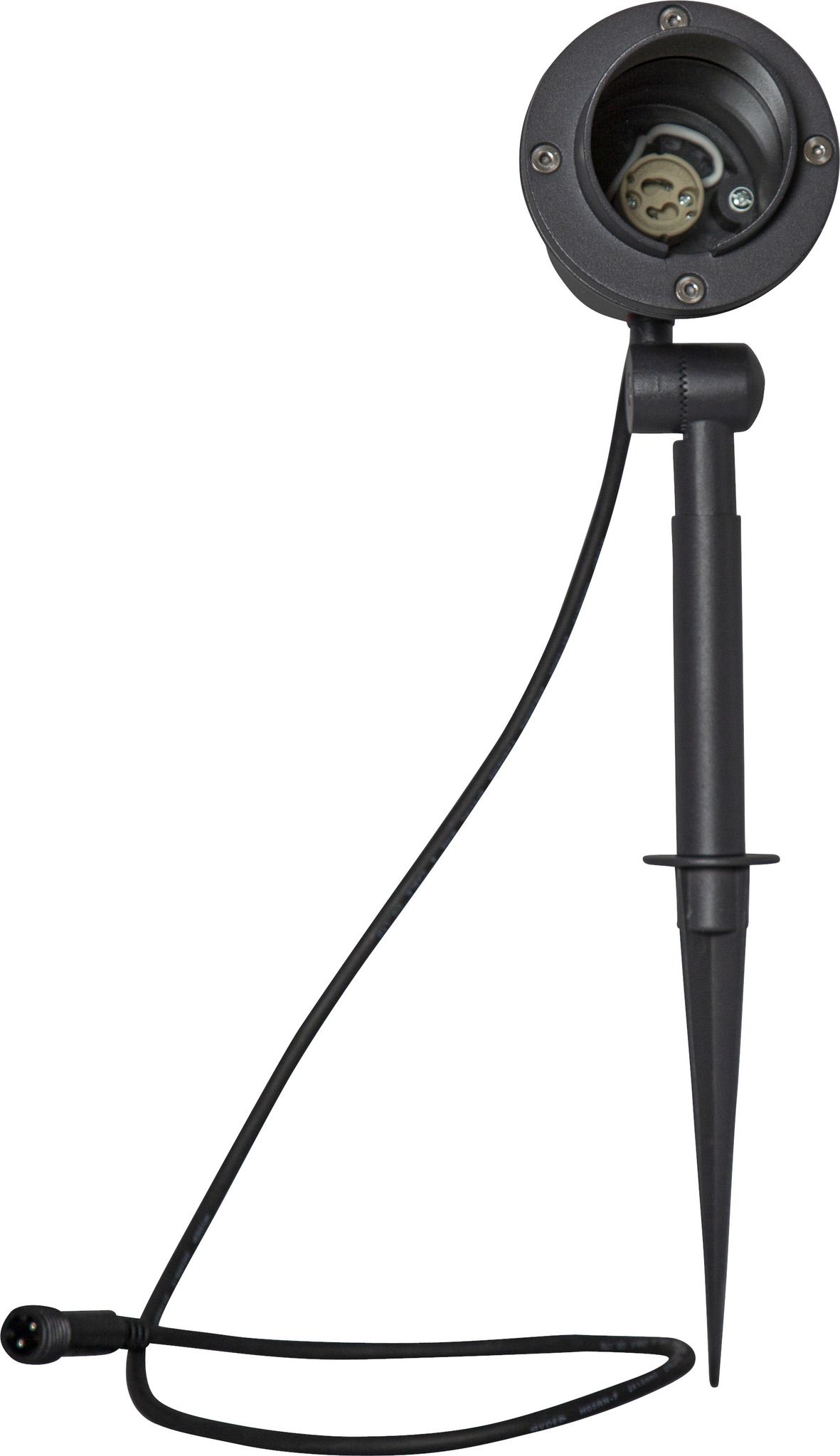 Outdoor Decoration Spotlight Focus - IP44, GU10, Schwarz