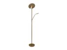 LED-CCT Stehleuchte  SAMIRO  inkl. Lesearm H: 180cm messing matt - IP20, LED-Modul, Messingmatt