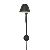 Stay Long, Wandleuchte, Schwarz - E27, max. 40W, IP20