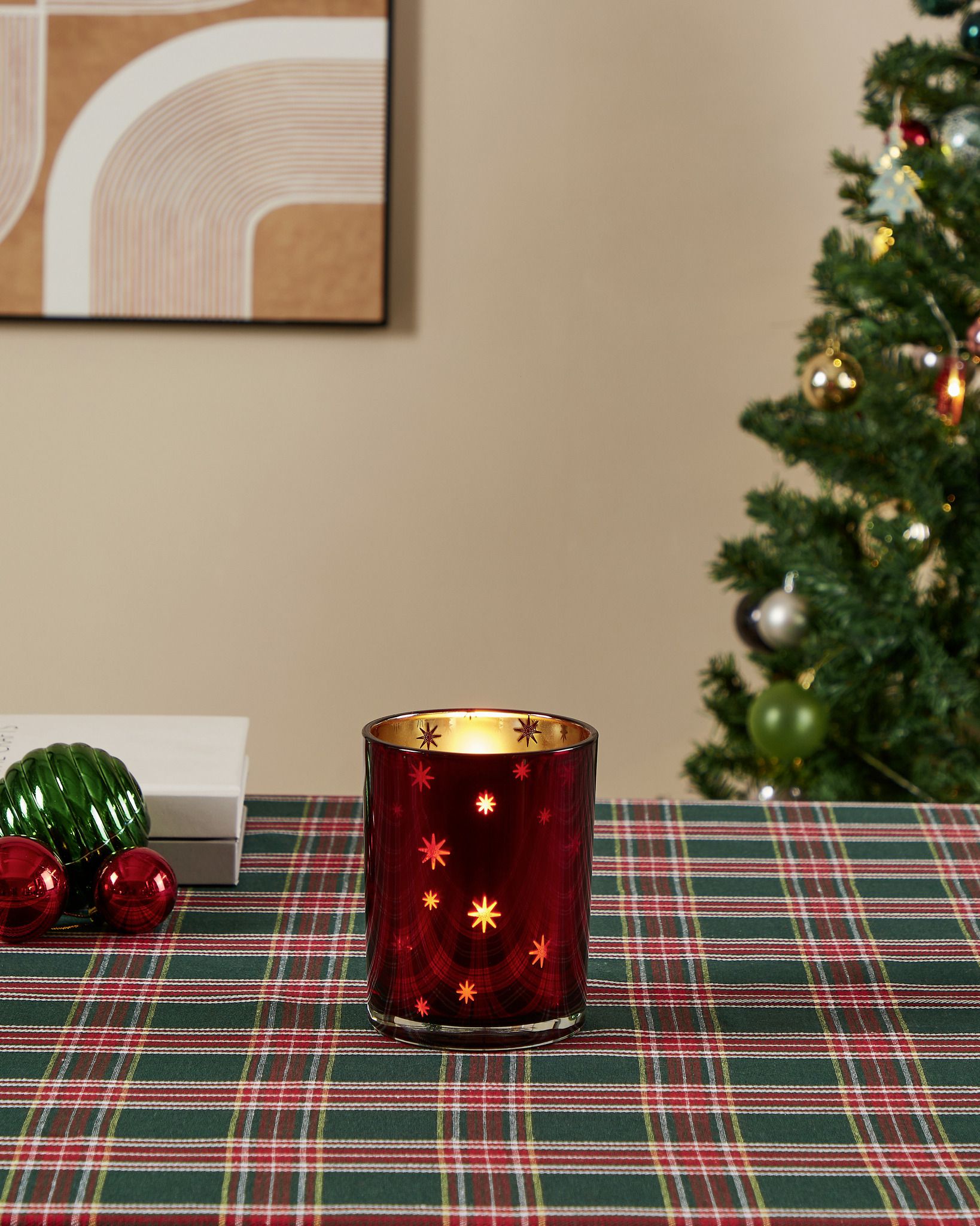 TEELICHTHALTER WS/ROT Ø100 H-125 LUKUT - TEELICHTHALTER WS/ROT Ø100 H-125 LUKUT