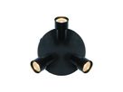 Deckenleuchte Boston 3-rondel Schwarz - 3x5W, GU10, IP20