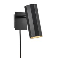 Alanis , Wandleuchte, Schwarz - GU10, IP20, max.LED 5W