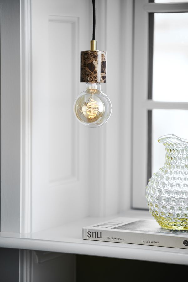 Siv, Pendelleuchte, Marble Braun - E27, IP20, max.60W
